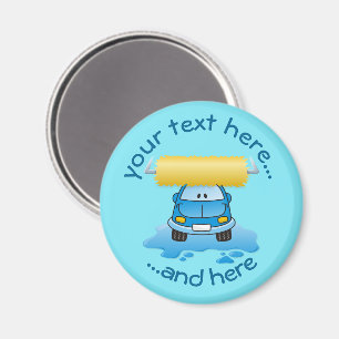 Carwash-Cartoon-Magnet Magnet