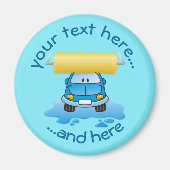 Carwash-Cartoon-Magnet Magnet (Vorne)