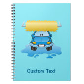 Carwash-Cartoon-Notebook Notizblock (Vorderseite)