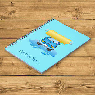 Carwash-Cartoon-Notebook Notizblock