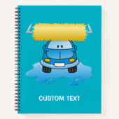 Carwash-Cartoon Notizblock (Vorderseite)