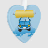 Carwash-Cartoon Ornament (Vorderseite)