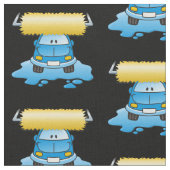 Carwash Cartoon Pattern Stoff (Nahaufnahme)