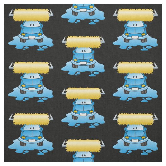 Carwash Cartoon Pattern Stoff (Muster)