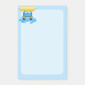 Carwash-Cartoon Post-it Klebezettel (Vorderseite)