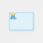 Carwash-Cartoon Post-it Klebezettel (Vorderseite)