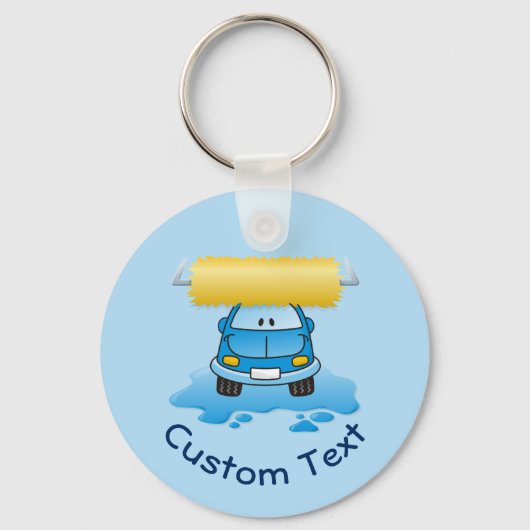 Carwash Cartoon Schlüsselanhänger (Vorderseite)