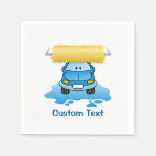 Carwash-Cartoon-Servietten Serviette