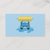 Carwash-Cartoon Visitenkarte (Rückseite)