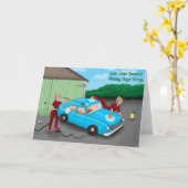 Carwash Karte (Gelbe Blume)