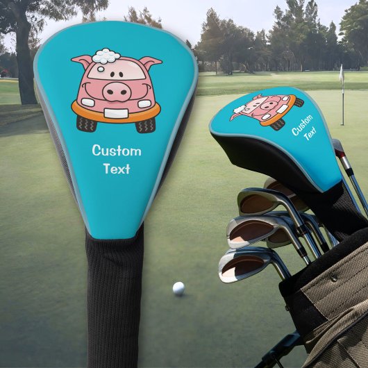 Carwash Pig Cartoon Golf Headcover