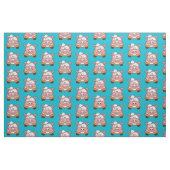 Carwash Pig Cartoon Pattern Stoff (Fat Quarter (45,7 x 55,9 cm))