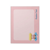 Carwash Pig Cartoons Notepad Notizblock (Rotiert)