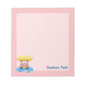 Carwash Pig Cartoons Notepad Notizblock (Vorderseite)