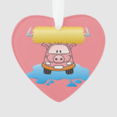 Carwash Pig Ornament (Vorderseite)