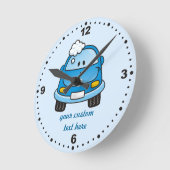 Carwash Runde Wanduhr (Winkel)