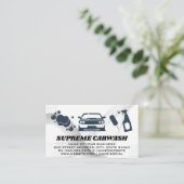 Carwash Supplies | Seifenblasen | AUTO Visitenkarte (Stehend Vorderseite)