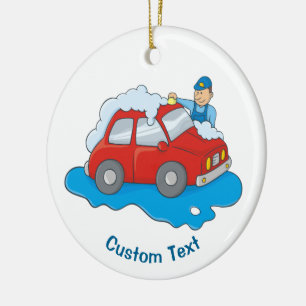 Carwasman Keramik Ornament