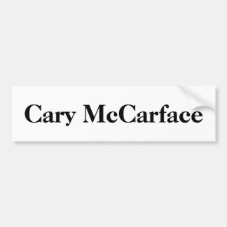 Cary McCarface Autoaufkleber