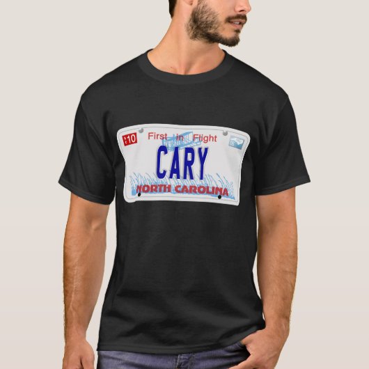 Cary NC Platte T-Shirt (Vorderseite)