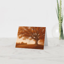 Cary NC Tree and Water Tower Notecard Dankeskarte