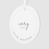 Cary North Carolina Reisen USA Ornament (Vorderseite)