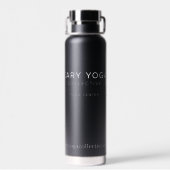 Cary Yoga Collective - Sleek Black Travel Mug Insu Trinkflasche (Rückseite)