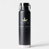 Cary Yoga Collective - Sleek Black Travel Mug Insu Trinkflasche (Vorne)