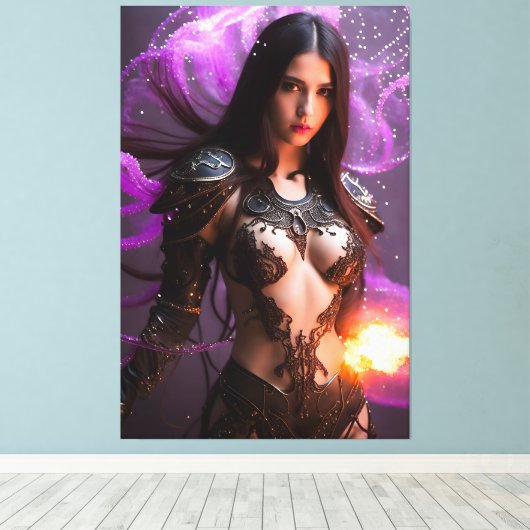 Carybdea Brevipedalia 014 Leinwanddruck (Insitu (Holzboden))