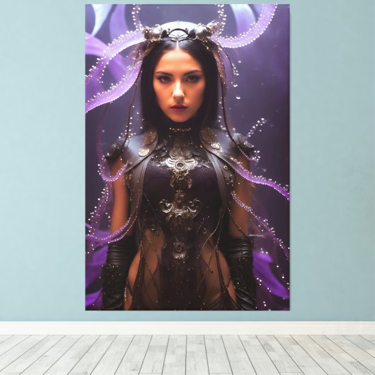 Carybdea Brevipedalia 062 Leinwanddruck (Insitu (Holzboden))