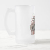 Caryoon-frisierte Auto Mattglas Bierglas (Links)