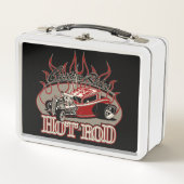 Caryoon-frisierte Auto Metall Brotdose (Vorderseite)