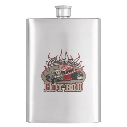 Caryoon Hot Rod Flachmann (Vorderseite)