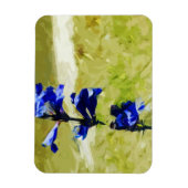 Carys Beardzungensche Blume Abstrakt Impressionism Magnet (Vertikal)