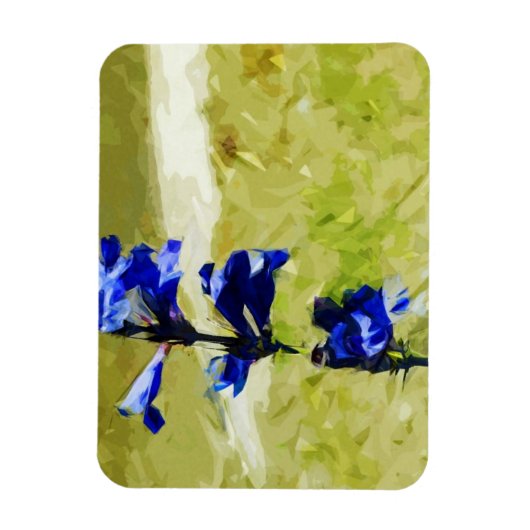 Carys Beardzungensche Blume Abstrakt Impressionism Magnet (Vertikal)