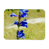 Carys Beardzungensche Blume Abstrakt Impressionism Magnet (Horizontal)