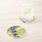 Carys Beardzungensche Blume Abstrakt Impressionism Sandstein Untersetzer (Seite)