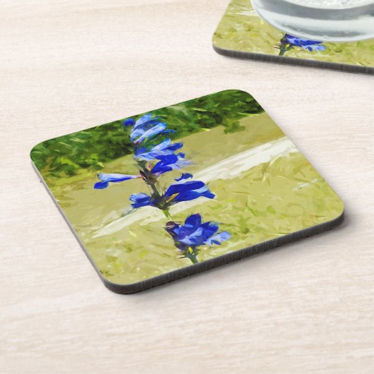 Carys Beardzungensche Blume Abstrakt Impressionism Untersetzer (Linke Seite)