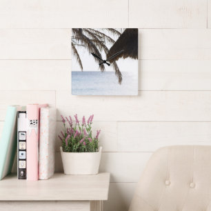 Cas Abao - Tropical Beach Escape #2 #ocean #wall Quadratische Wanduhr