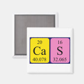 Cas Periodenmagnet Magnet (Vorderseite/Rückseite)