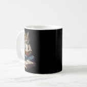 Cas Reading a Book Graphic Ca Kien Lovers Kaffeetasse (Vorderseite Links)