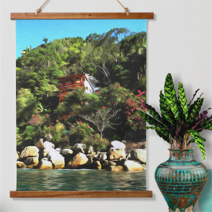 Casa Bahia Bonita 0759 Wandteppich Mit Holzrahmen