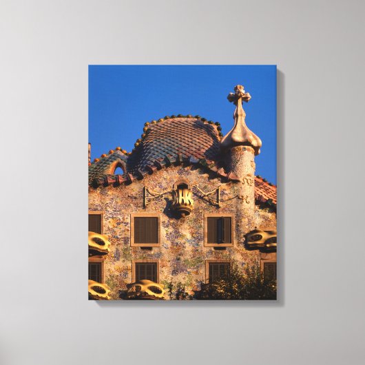 Casa Batilo, Gaudi Architecture, Barcelona, Leinwanddruck (Vorderseite)