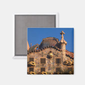 Casa Batilo, Gaudi Architecture, Barcelona, Magnet (Vorderseite/Rückseite)