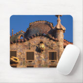 Casa Batilo, Gaudi Architecture, Barcelona, Mousepad (Mit Mouse)