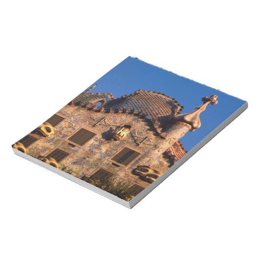 Casa Batilo, Gaudi Architecture, Barcelona, Notizblock (Rotiert)