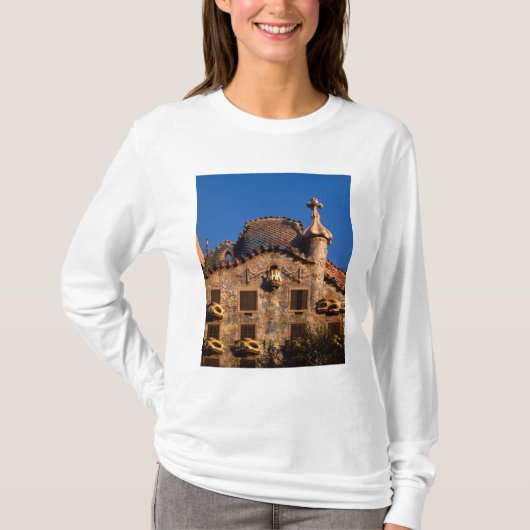 Casa Batilo, Gaudi Architecture, Barcelona, T-Shirt (Vorderseite)
