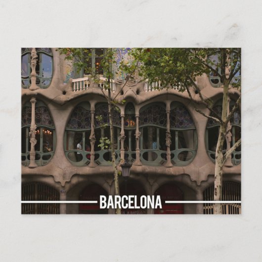 Casa Batllo - Antoni Gaudi, Barcelona Postkarte (Vorderseite)