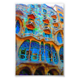 Casa Batllo Barcelona Spanien Fotodruck