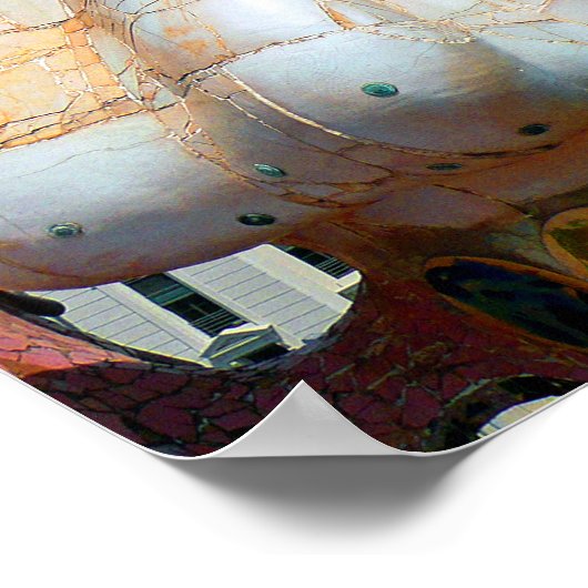 Casa Batllo Barcelona Spanien Poster (Ecke)